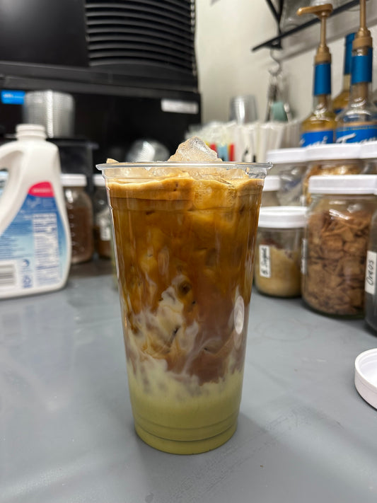 #2 Caramel Macchiato Matcha Iced Coffee