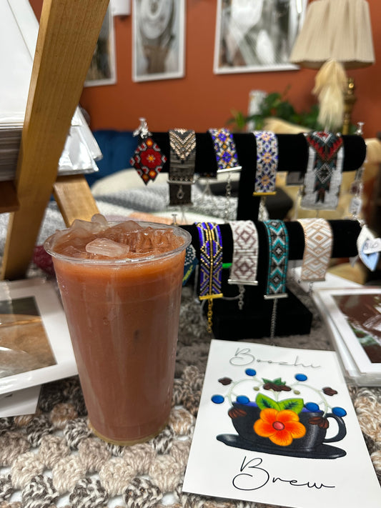 White Mocha Raspberry Lavender Iced Coffee