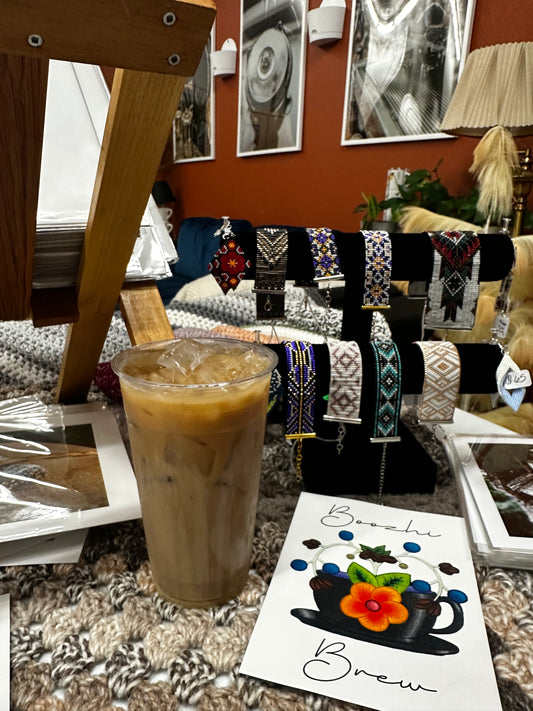 White Mocha Honey Lavender Iced Coffee